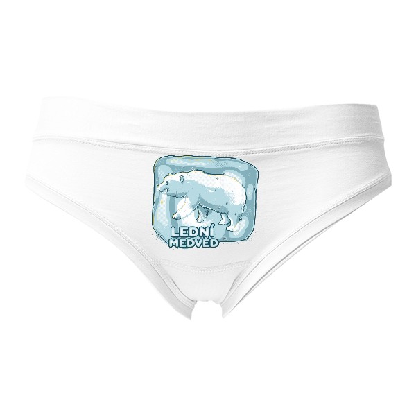 Kalhotky Fox - Výprodej s potiskem Lední medvěd