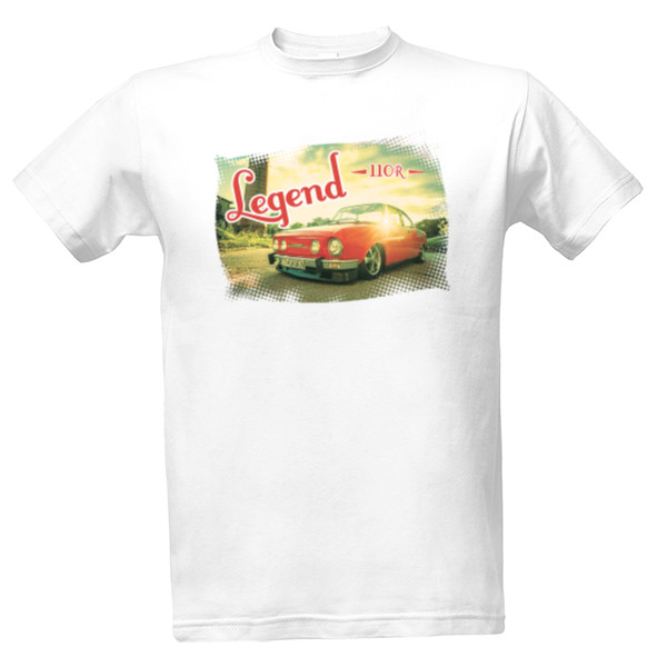T-shirt Legend Retro Red Car