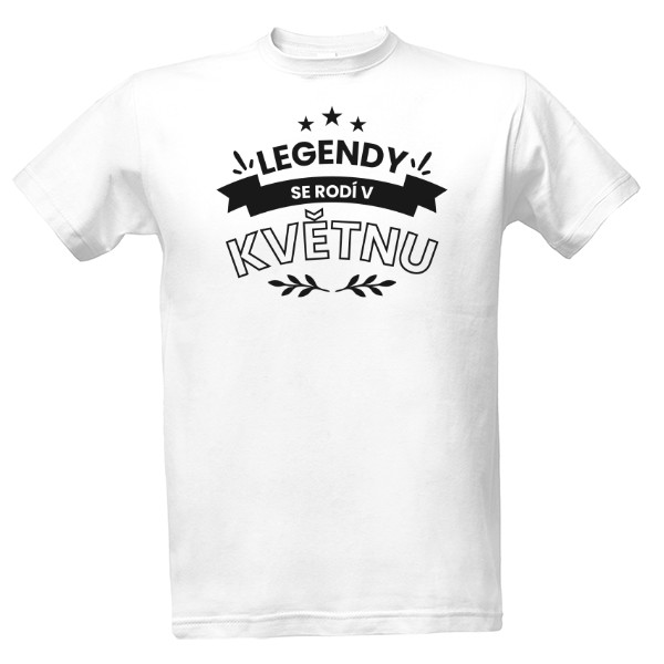 Tričko s potiskem Legenda narozená v květnu