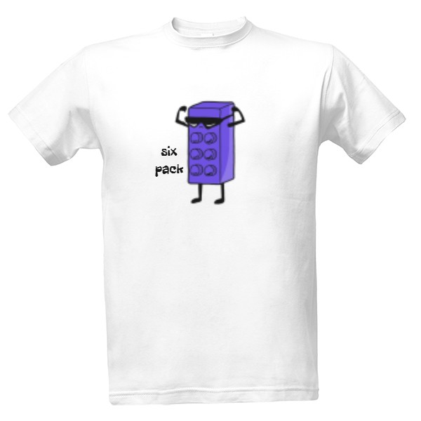 Tričko s potiskem LEGO Six pack