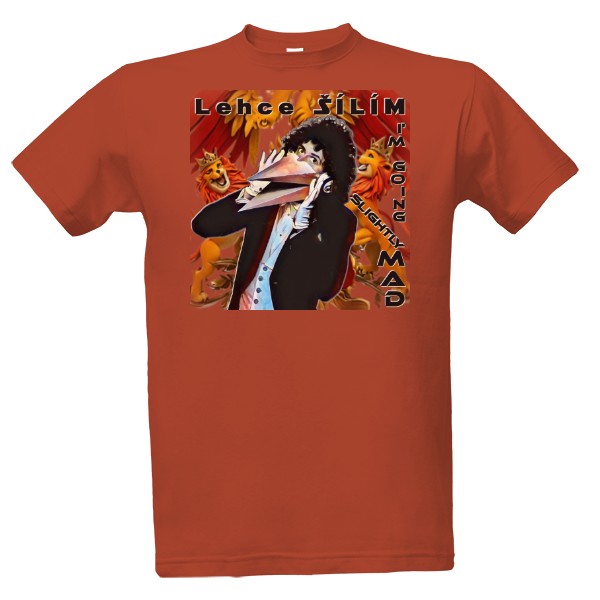 Tričko s potiskem Lehce ŠÍLÍM – Brian May z Queen - PÁNSKÉ IMPERIAL