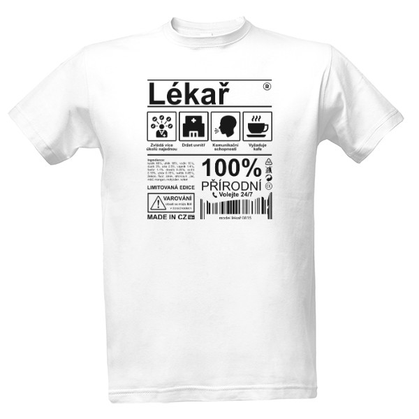 Tričko s potiskem Lékař