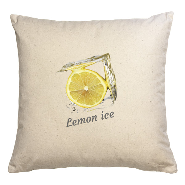 Polštář bavlněný  s potiskem Lemon ice - polštář
