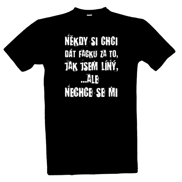 Tričko s potlačou Lenoch biely text
