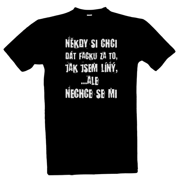 Tričko s potlačou Lenoch - biely text