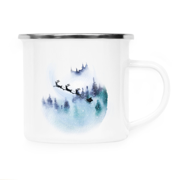 Plecháček - nerezový lem s potiskem Letící sobíci 