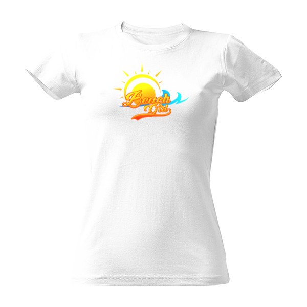 Tričko s potiskem Léto-Beach Girl