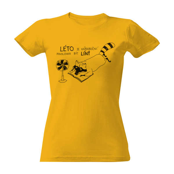 Tričko s potiskem Léto je každoroční povolenka být líný