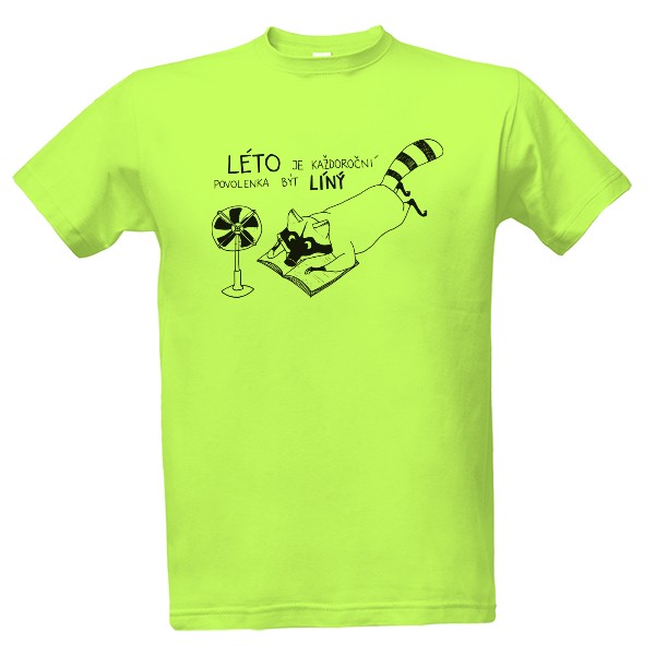 Tričko s potiskem Léto je každoroční povolenka být líný
