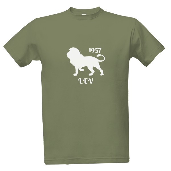 Tričko s potiskem Lev 1957 - b
