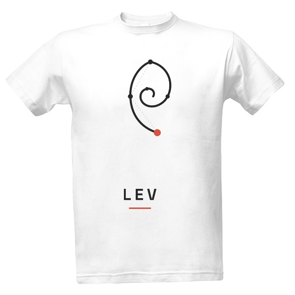 T-shirt Lev – Czech Zodiac Sign (men's)