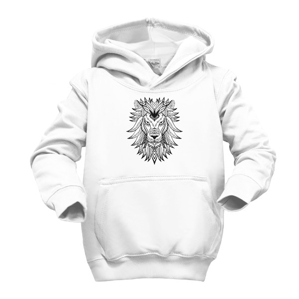 Detská mikina s kapucňou s potlačou Lev 