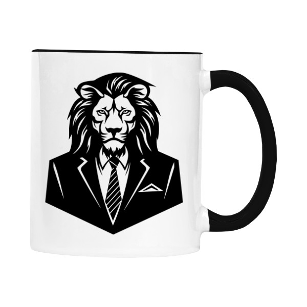 Hrnek malý barevný s potiskem Lev