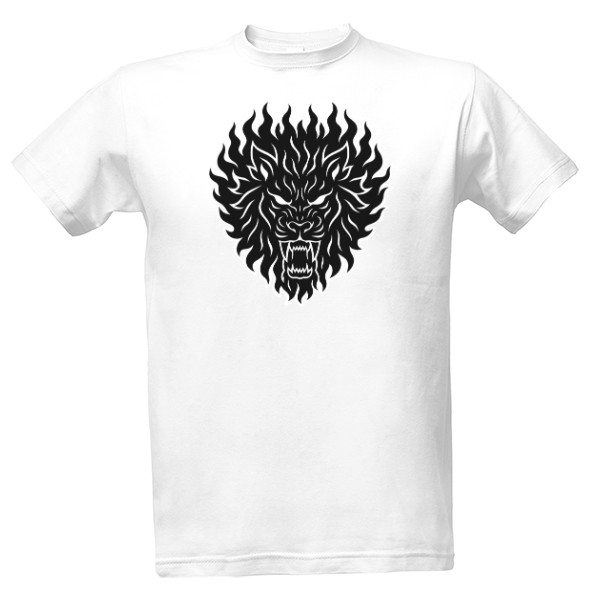 Tričko s potiskem Lev tribal 4