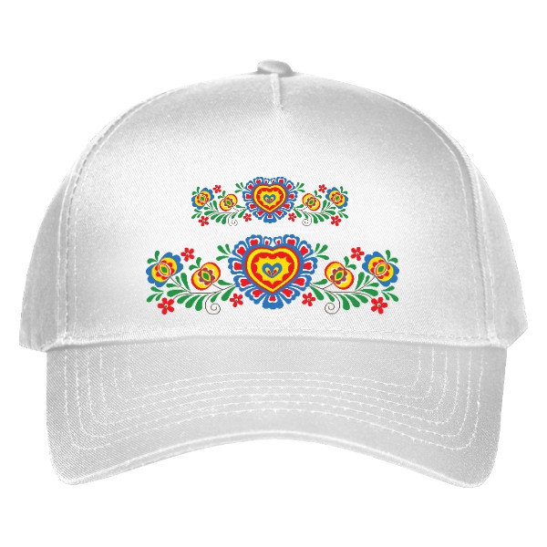 Kšiltovka s potiskem Lidový, folklorní ornament