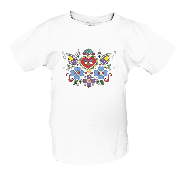 Tričko s potiskem Lidový ornament dětské
