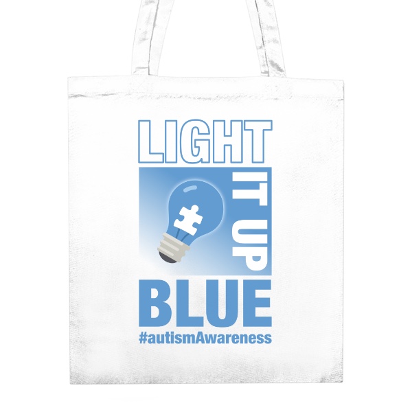 Unisex Cotton Bag s potiskem Light it up blue