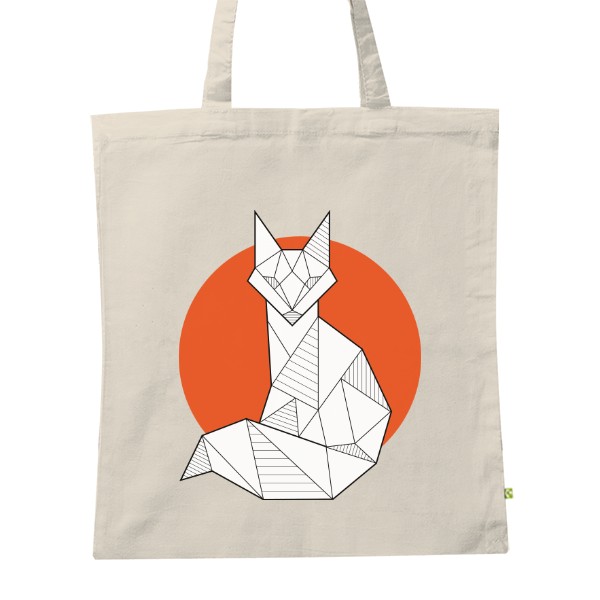 BIO plátěná taška s potiskem Liška