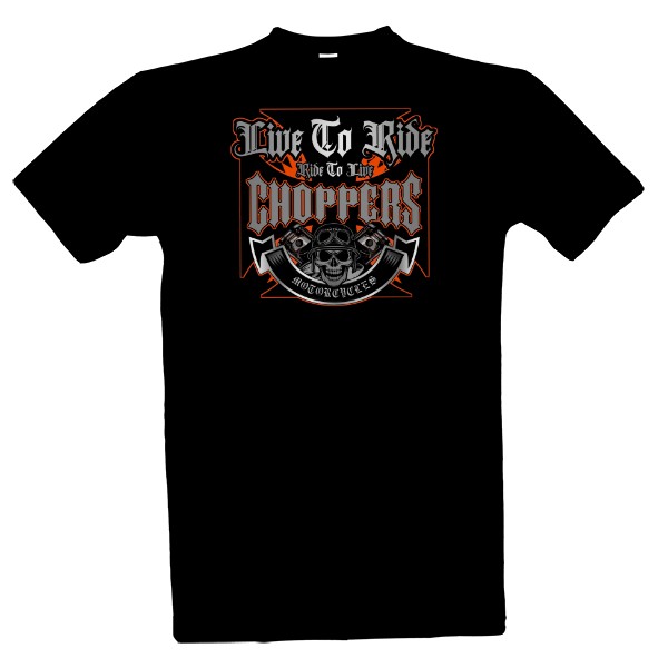 T-shirt Live To Ride-Orange version