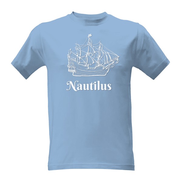 Tričko s potiskem Loď s nápisem Nautilus
