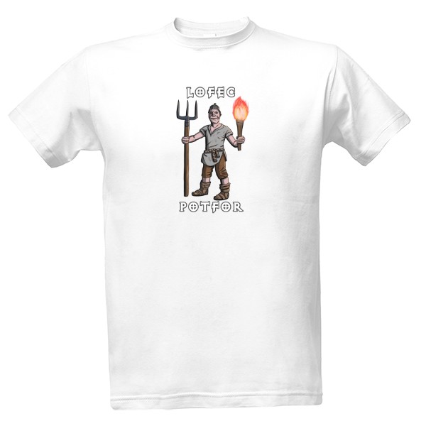 Tričko s potlačou Lofec potfor