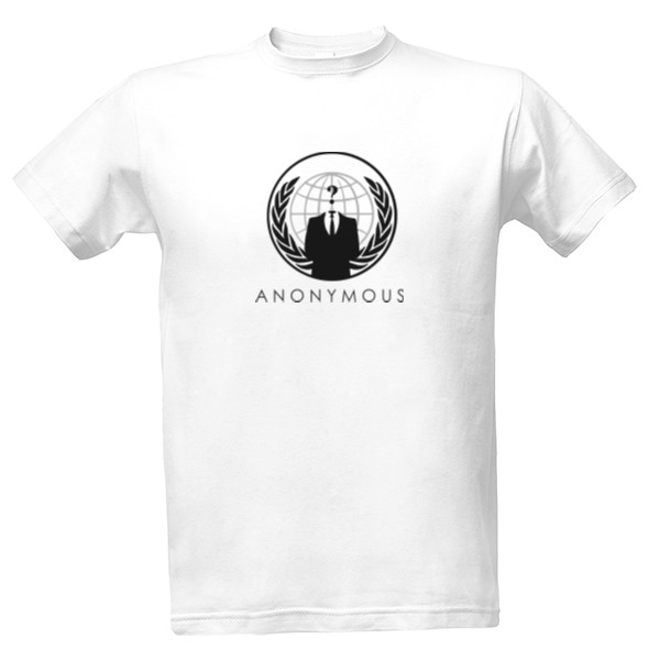 Tričko s potiskem Logo Anonymous
