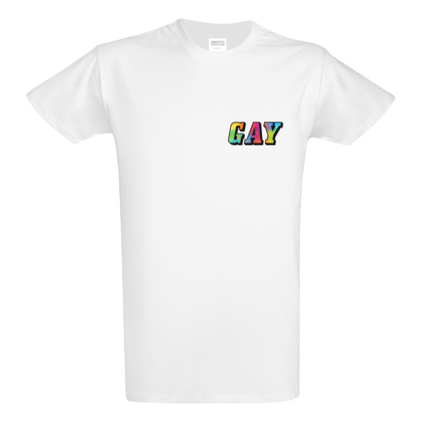 Tričko s potiskem Logo gay na srdce