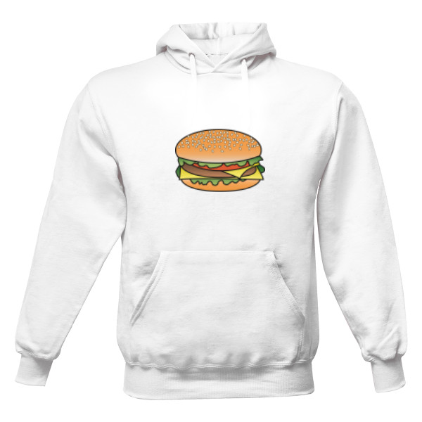 Pánská mikina s kapucí s potiskem Logo - hamburger 2