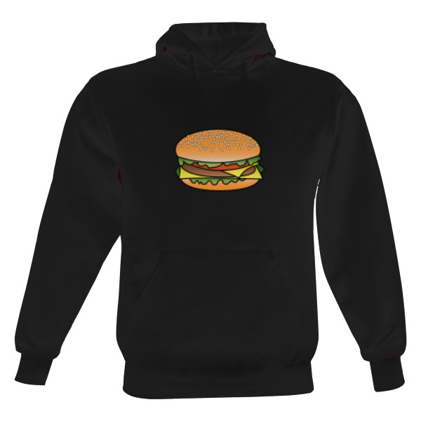 Pánská mikina s kapucí s potiskem Logo - hamburger 2