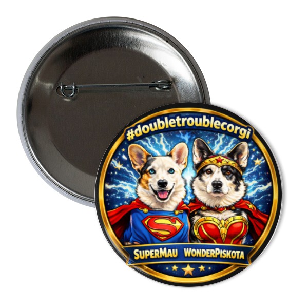 Odznáček  s potiskem Loki a Maui 2026 Heroes