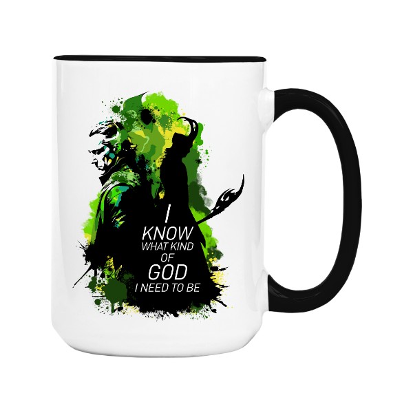 Mug big colourful s potiskem Loki