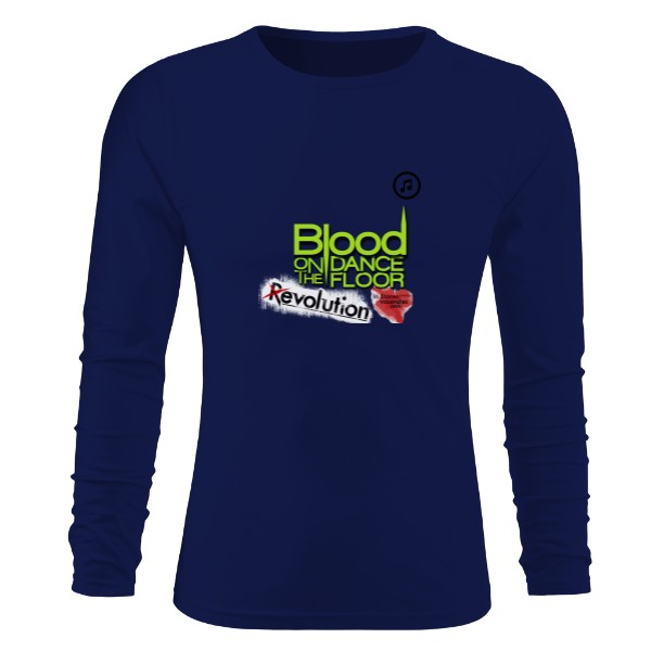 Tričko s potiskem Longstyle blue01