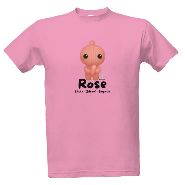 Tričko s potiskem Loomins - Rose - Růženín