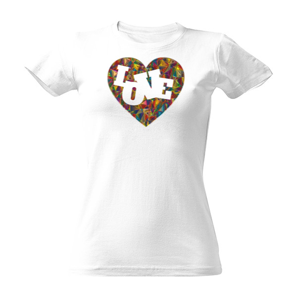 Love colour heart T-shirt