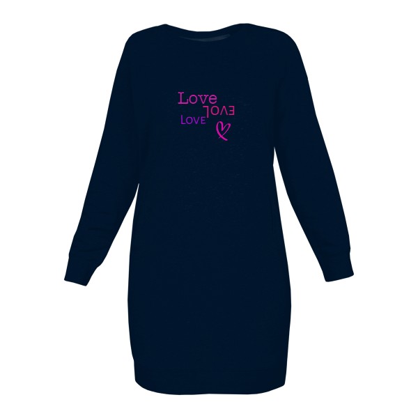 Love-evoL sweatshirt dress