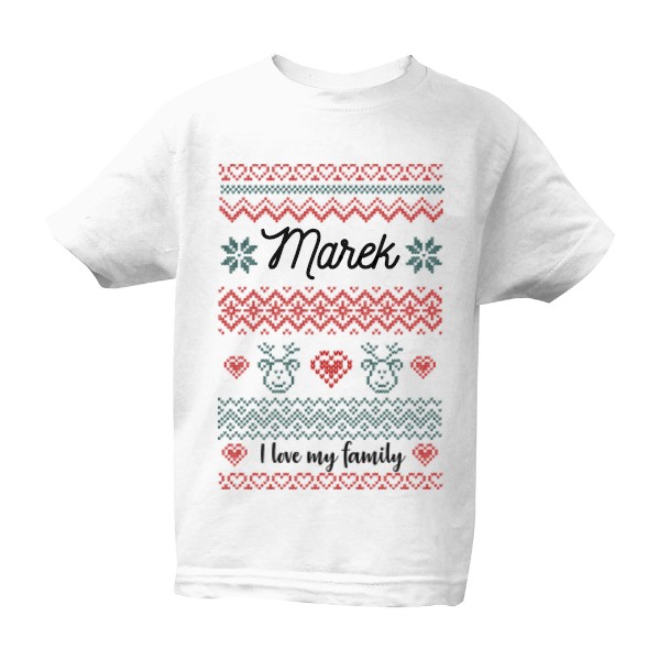 T-shirt Love my family kids