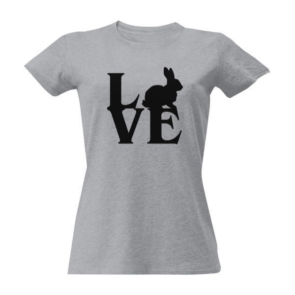 Tričko s potiskem Love rabbit