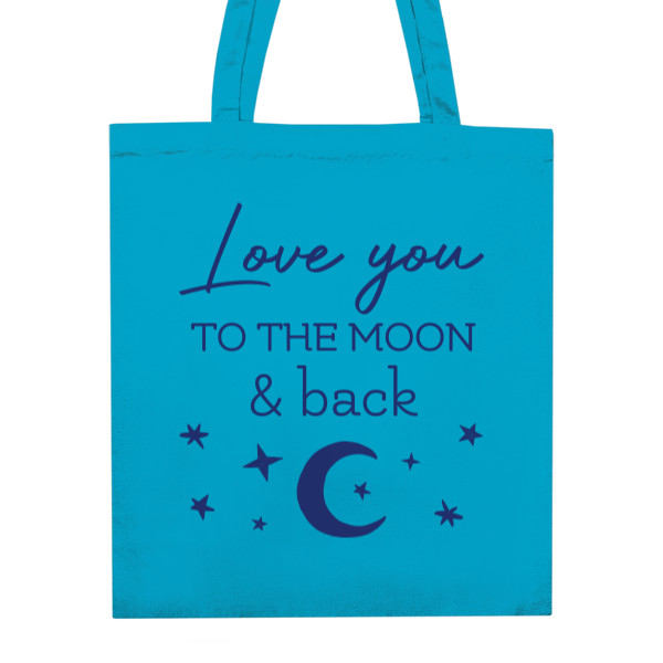 Unisex Cotton Bag s potiskem Love you to the moon