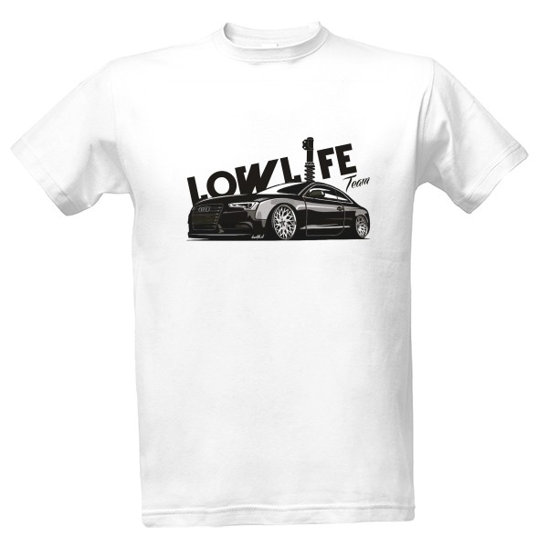 Tričko s potiskem LowLife Team sportovní kupé