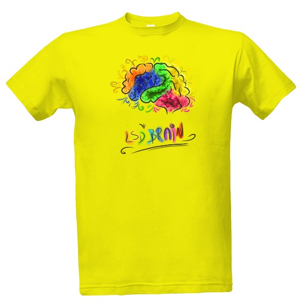 Tričko s potlačou Lsd brain