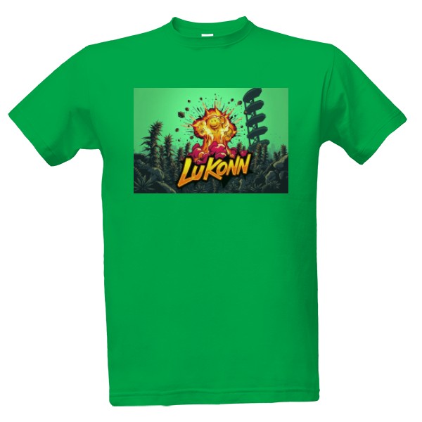 Tričko s potiskem Lukonn boom