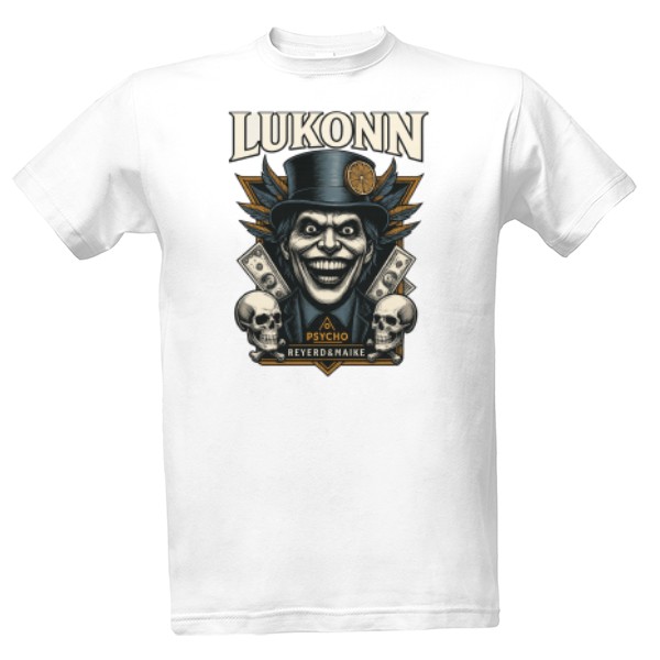 Tričko s potiskem Lukonn joker