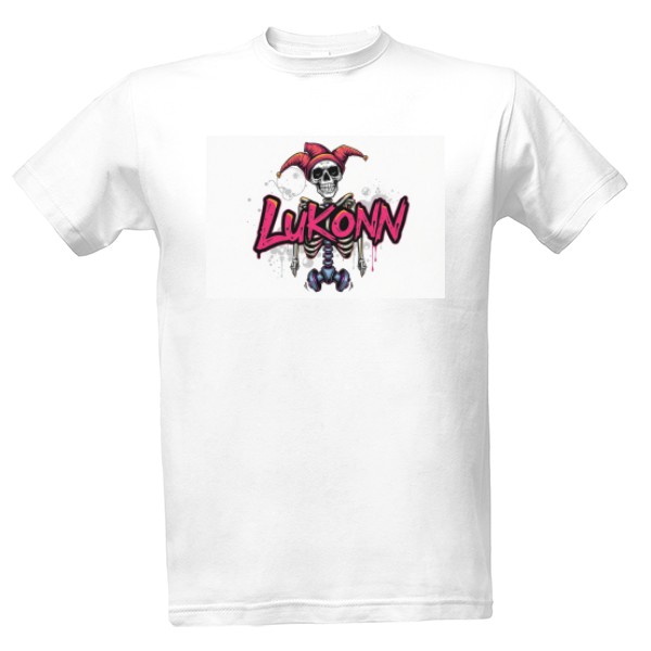 Tričko s potiskem Lukonn kostra4