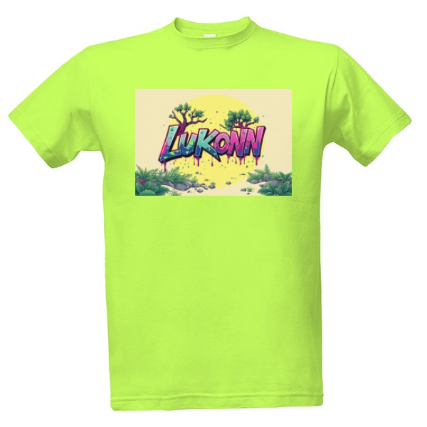Tričko s potiskem Lukonn tree