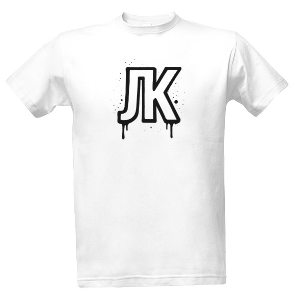 Tričko s potiskem Lukyho logo- abstraktní