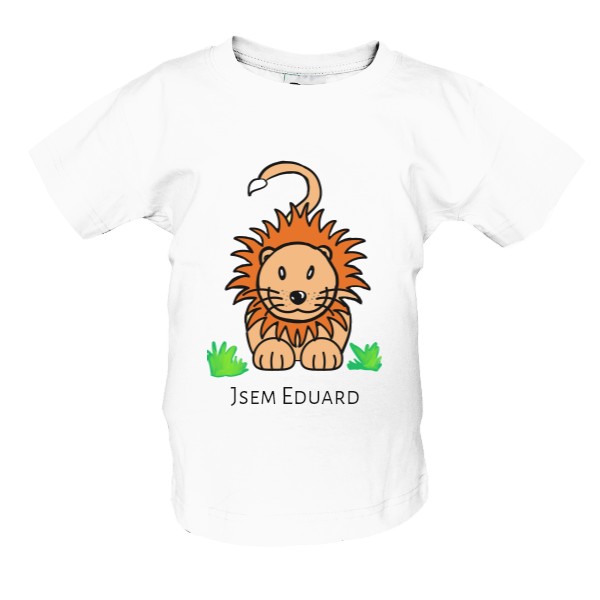 Tričko s potiskem Lev pro děti