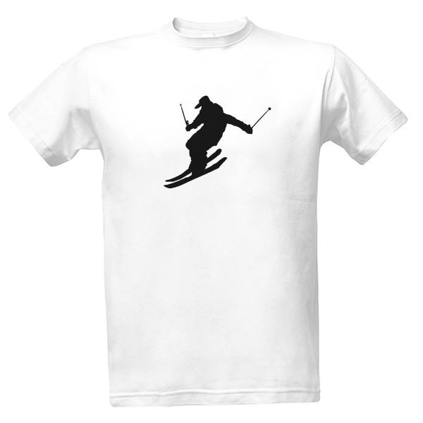 Tričko s potlačou lyže1