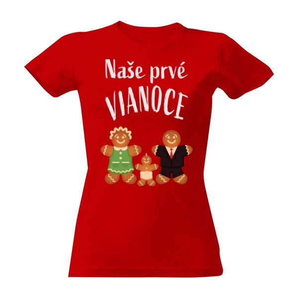 T-shirt Naše prvé Vianoce