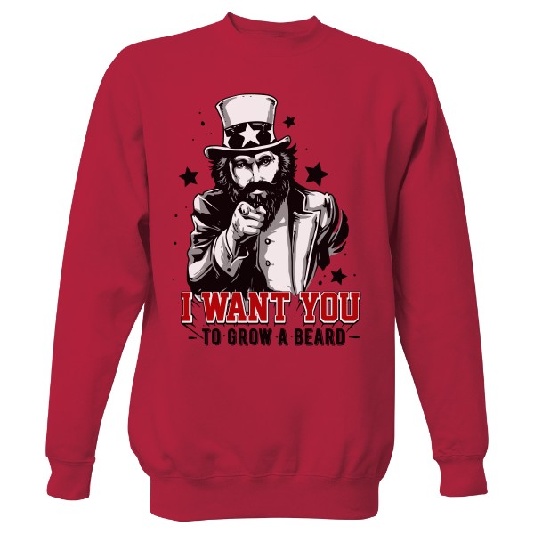 Mikina bez kapuce Unisex s potiskem I Want You Ramirez pánská mikina bez kapuce