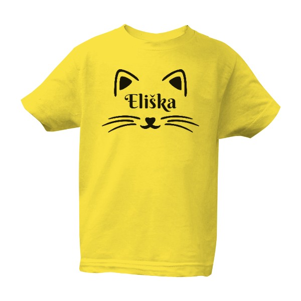 Mačička detské tričko - Uprav meno